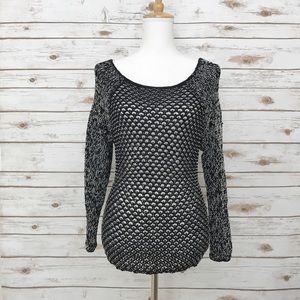 Helmet Lang Black and White Sweater Size Small